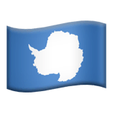 Drapeau de l’Antarctique sur Apple macOS et iOS iPhones