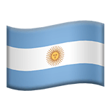 Flag: Argentina on Apple