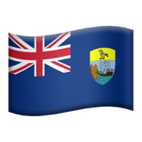 Флаг острова Вознесения Эмодзи на Apple macOS и iOS iPhone