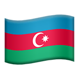 Flag: Azerbaijan on Apple