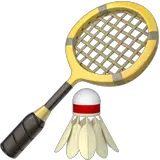 Badmintonschläger und Federball Emoji auf Apple macOS und iOS iPhones