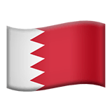 Drapeau du Bahreïn sur Apple macOS et iOS iPhones