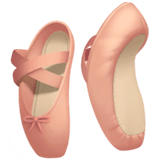 🩰 Sapatos de ballet Emoji nos Apple macOS e iOS iPhones