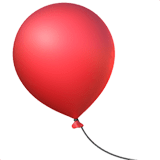 Luftballon Emoji auf Apple macOS und iOS iPhones