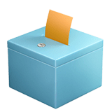 투표 용지와 투표 상자 on Apple