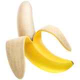 Банан Эмодзи на Apple macOS и iOS iPhone