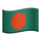 Drapeau du Bangladesh sur Apple macOS et iOS iPhones
