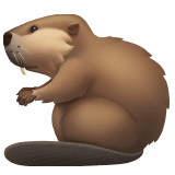 Beaver Emoji on Apple macOS and iOS iPhones