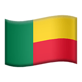 🇧🇯 Bandera de Benín Emoji en Apple macOS y iOS iPhones
