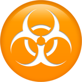Biohazard Emoji on Apple macOS and iOS iPhones