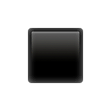 Black Small Square on Apple