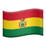 Flag: Bolivia Emoji on Apple macOS and iOS iPhones