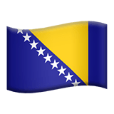 Flag: Bosnia & Herzegovina on Apple