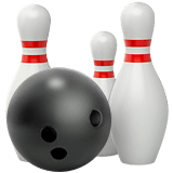 Palla da bowling e birilli su Apple macOS e iOS iPhones
