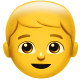 Boy Emoji on Apple macOS and iOS iPhones