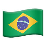 Bandera de Brasil en Apple macOS y iOS iPhones