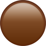 🟤 Brown Circle Emoji on Apple macOS and iOS iPhones