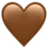 🤎 Corazon marron Emoji en Apple macOS y iOS iPhones