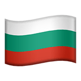 Flag: Bulgaria on Apple