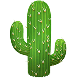 🌵 Cactus Émoji sur Apple macOS et iOS iPhones