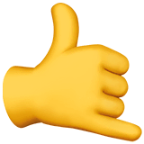 🤙 Handzeichen für „Ruf mich an“ Emoji auf Apple macOS und iOS iPhones