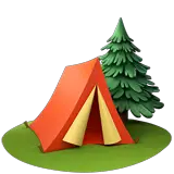 Camping Emoji on Apple macOS and iOS iPhones