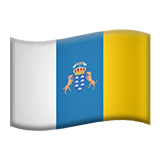 🇮🇨 Bandera de las islas Canarias Emoji en Apple macOS y iOS iPhones