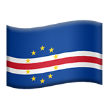 🇨🇻 Bandeira de Cabo Verde Emoji nos Apple macOS e iOS iPhones