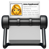 📇 Fichero giratorio Emoji en Apple macOS y iOS iPhones