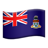 🇰🇾 Bandera de las Islas Caimán Emoji en Apple macOS y iOS iPhones