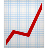 折れ線グラフ（上昇） on Apple