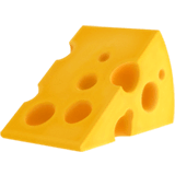 Cheese Wedge Emoji on Apple macOS and iOS iPhones