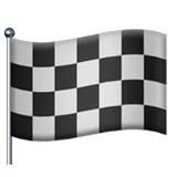 Chequered Flag Emoji on Apple macOS and iOS iPhones