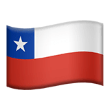 🇨🇱 Bandera de Chile Emoji en Apple macOS y iOS iPhones