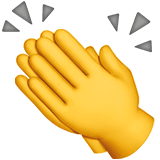 👏 Klatschende Hände Emoji auf Apple macOS und iOS iPhones