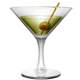 Cocktail Glass Emoji on Apple macOS and iOS iPhones