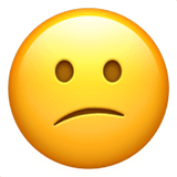 Confused Face Emoji on Apple macOS and iOS iPhones