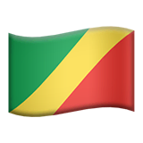 Bandera de República del Congo en Apple macOS y iOS iPhones
