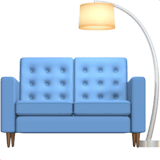 🛋️ Couch and Lamp Emoji on Apple macOS and iOS iPhones