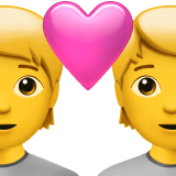 💑 Влюбленная пара с сердцем Эмодзи на Apple macOS и iOS iPhone