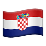 Flag: Croatia on Apple