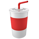 🥤 Cup With Straw Emoji on Apple macOS and iOS iPhones