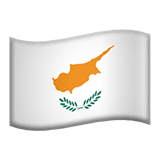Флаг Кипра Эмодзи на Apple macOS и iOS iPhone