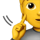Deaf Person Emoji on Apple macOS and iOS iPhones