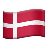🇩🇰 Bandeira da Dinamarca Emoji nos Apple macOS e iOS iPhones