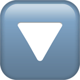 🔽 Triangolo rivolto in basso Emoji su Apple macOS e iOS iPhones