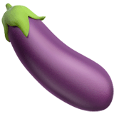 🍆 Eggplant Emoji on Apple macOS and iOS iPhones