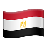 Flag: Egypt Emoji on Apple macOS and iOS iPhones