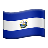 Bandera de El Salvador en Apple macOS y iOS iPhones