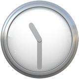 🕦 Elf Uhr dreißig Emoji auf Apple macOS und iOS iPhones